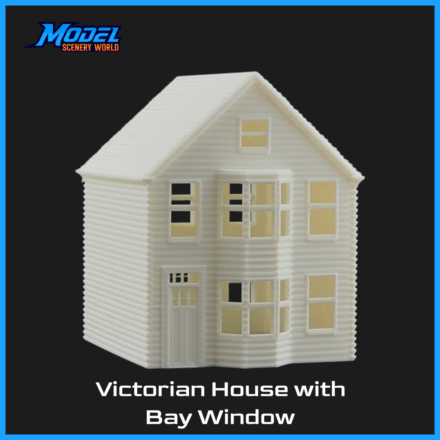 O Scale 1:48 Classic Victorian Bay Window House #1