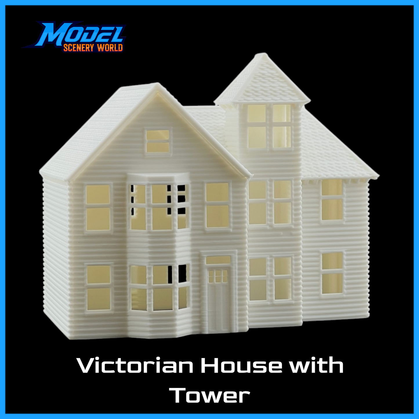 S Scale 1:64 Classic Victorian House with Tower #2