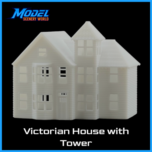 N Scale 1:160 Classic Victorian House with Tower