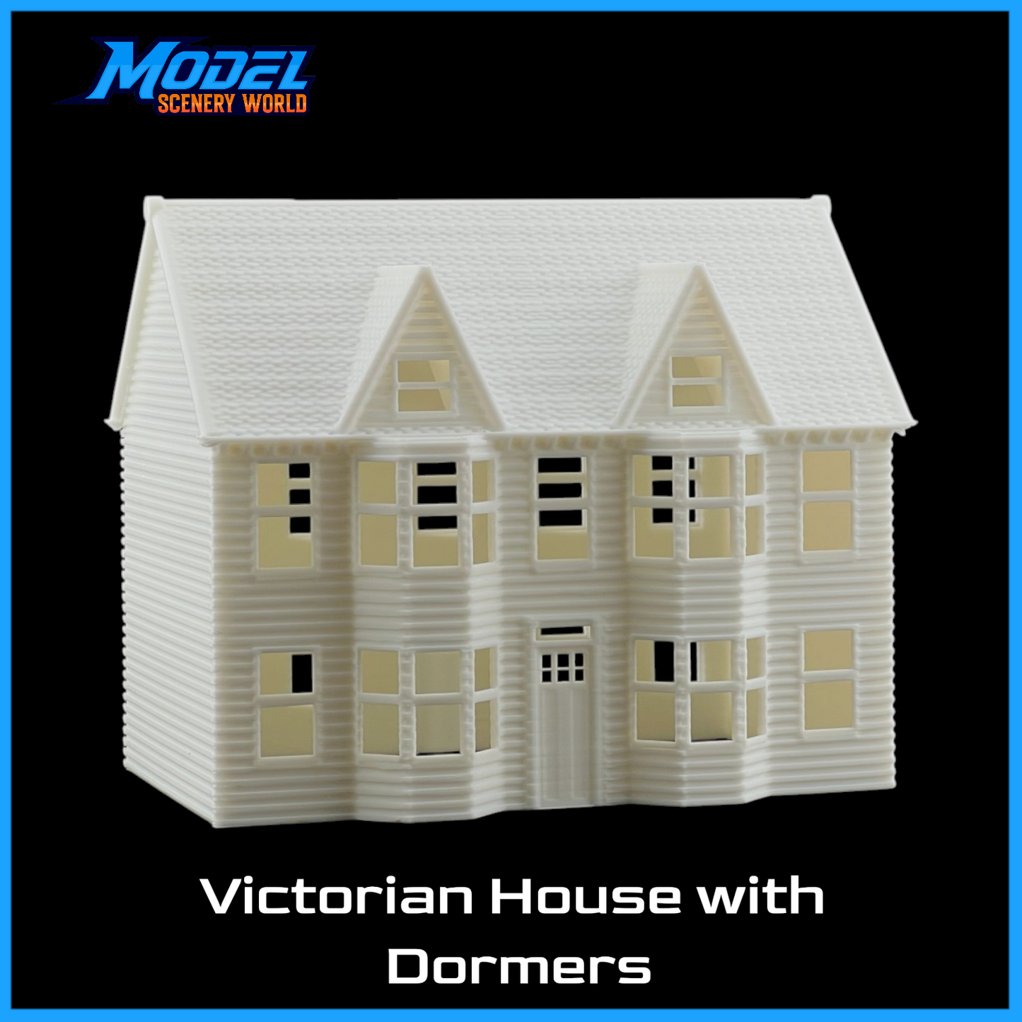 N Scale 1:160 Classic Victorian House with Dormers #3