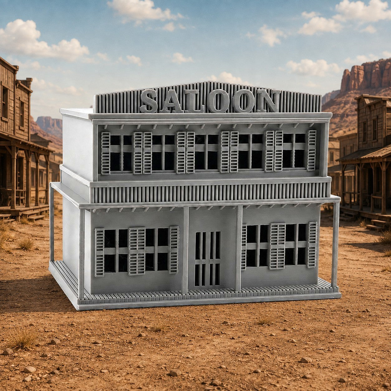 HO Scale 1:87 Old West Western Saloon Building