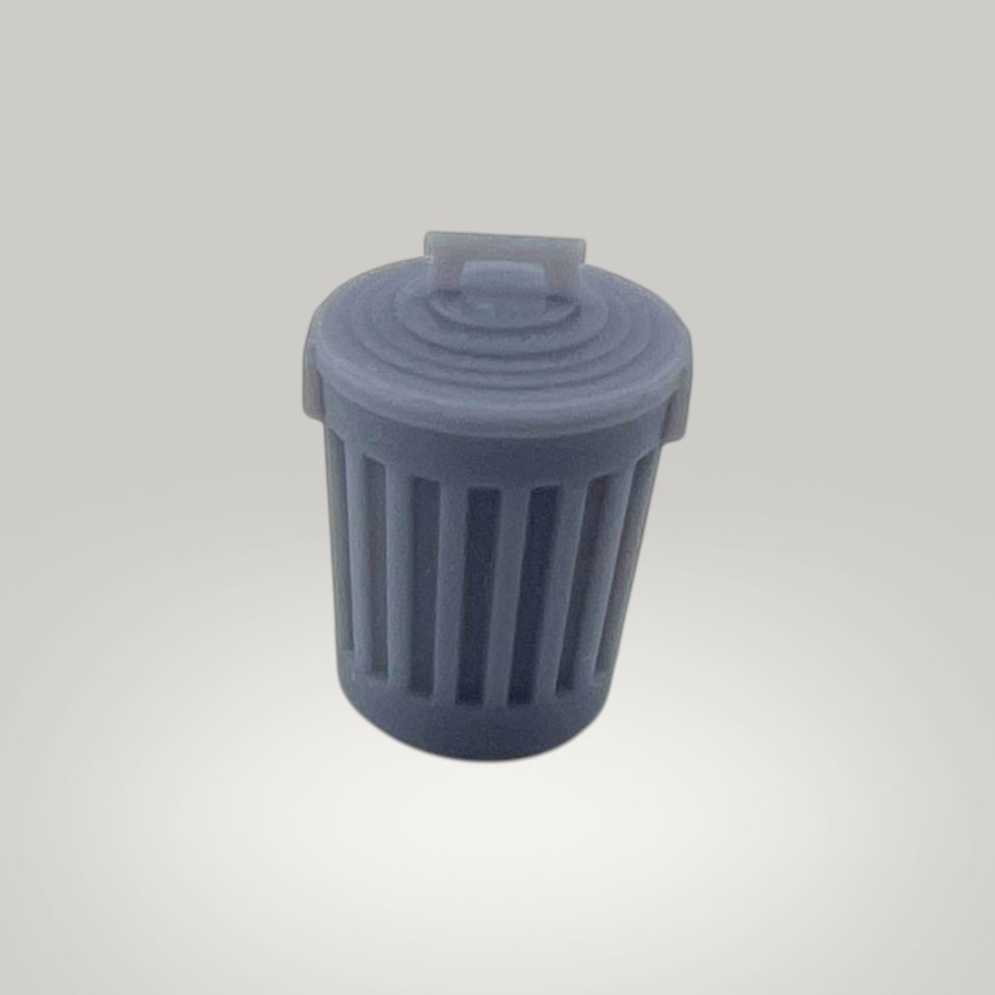 Z Scale 1:220 20-Gallon Steel Trash Cans – 12 Pack