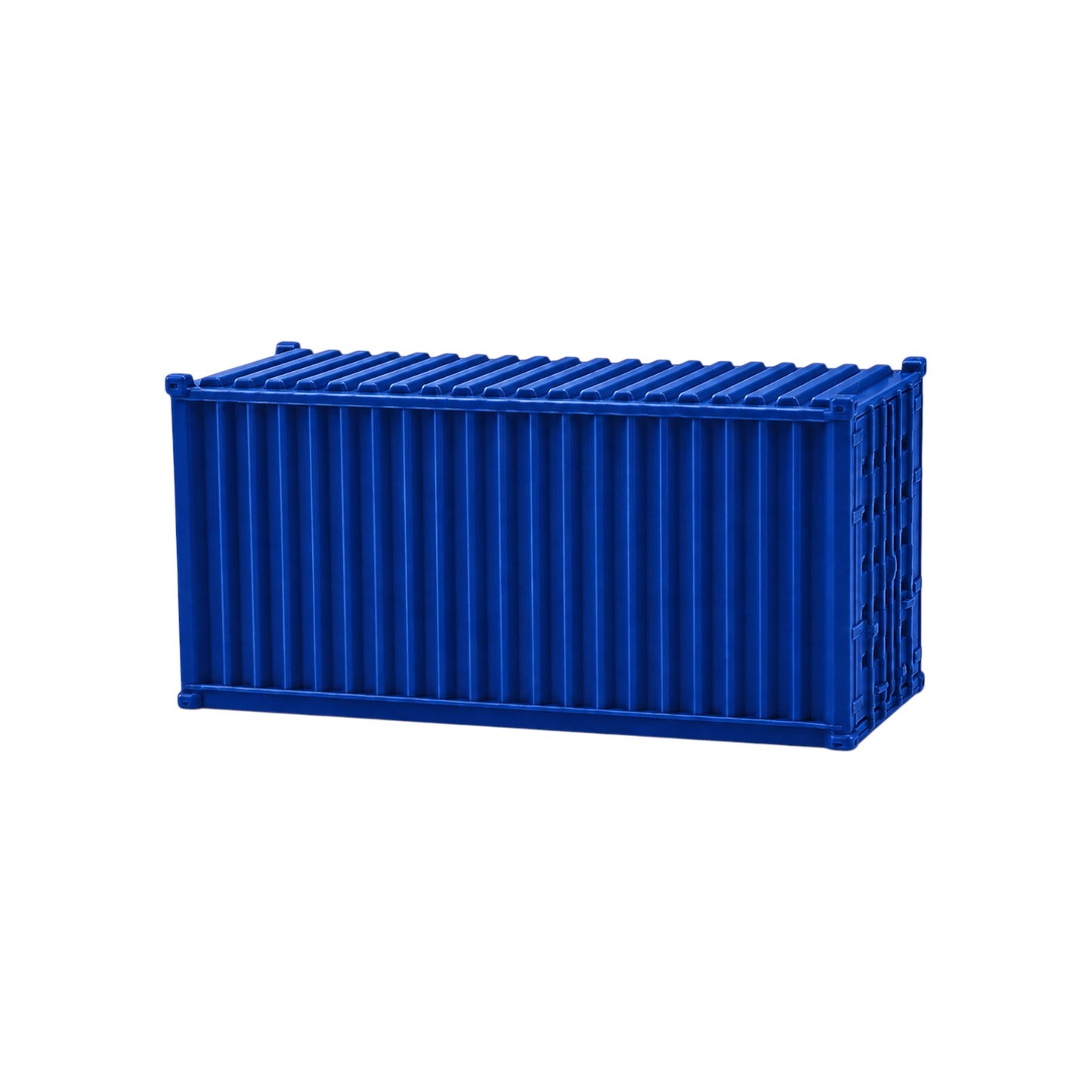 N Scale 1:160 20' Shipping Containers Blue 2pk