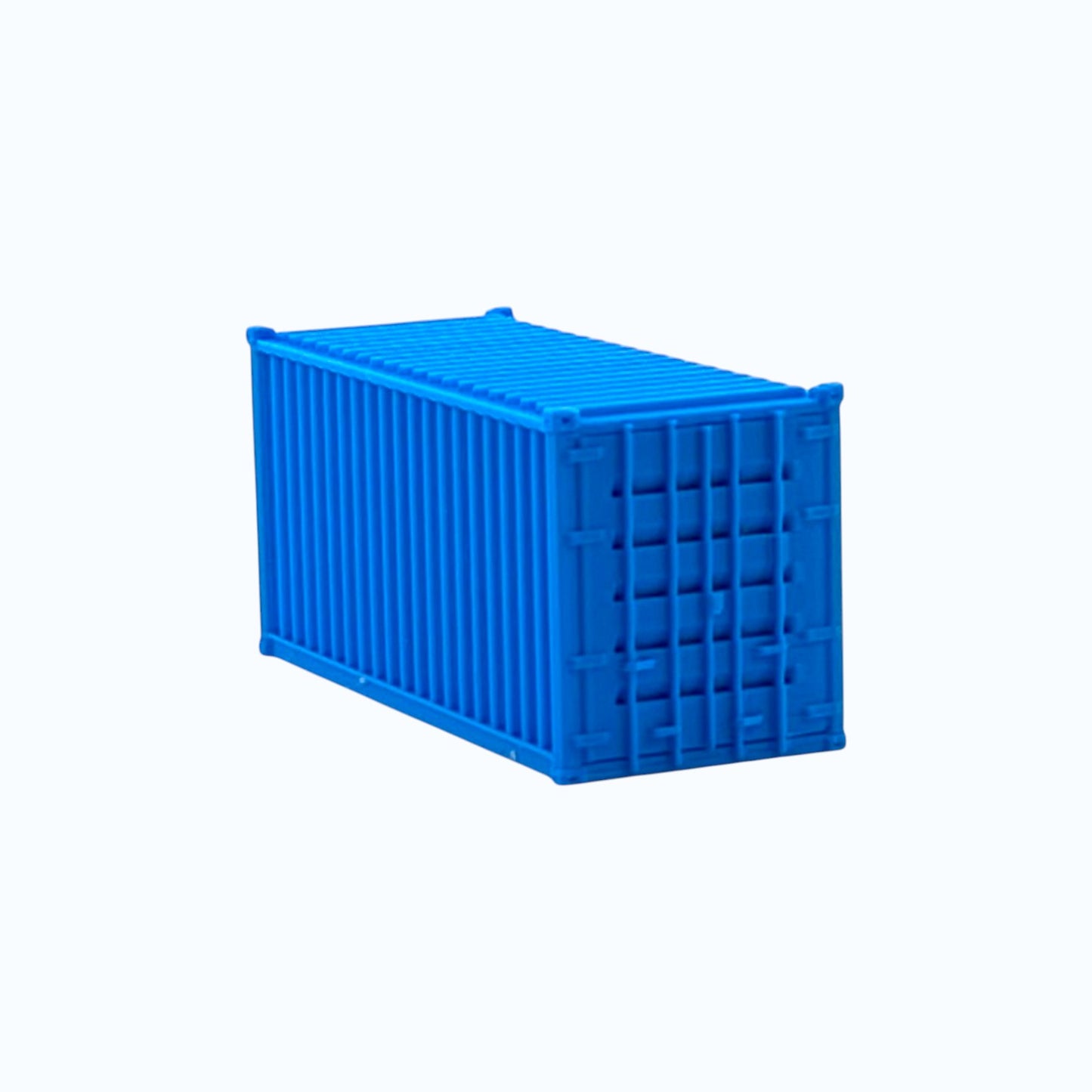 N Scale 1:160 - 20' Shipping Containers (2pk) - Cyan Blue
