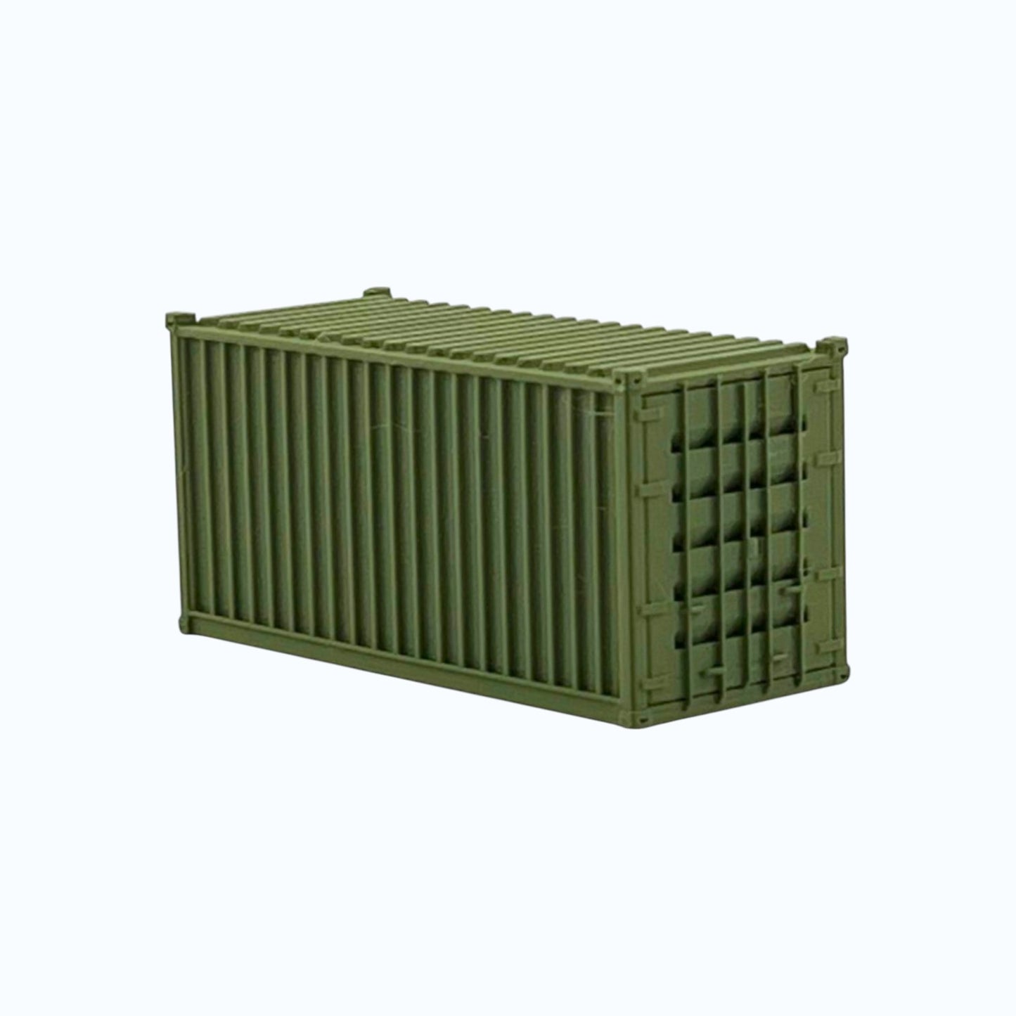 HO Scale 1:87 - 20' Shipping Containers (2pk) - Green