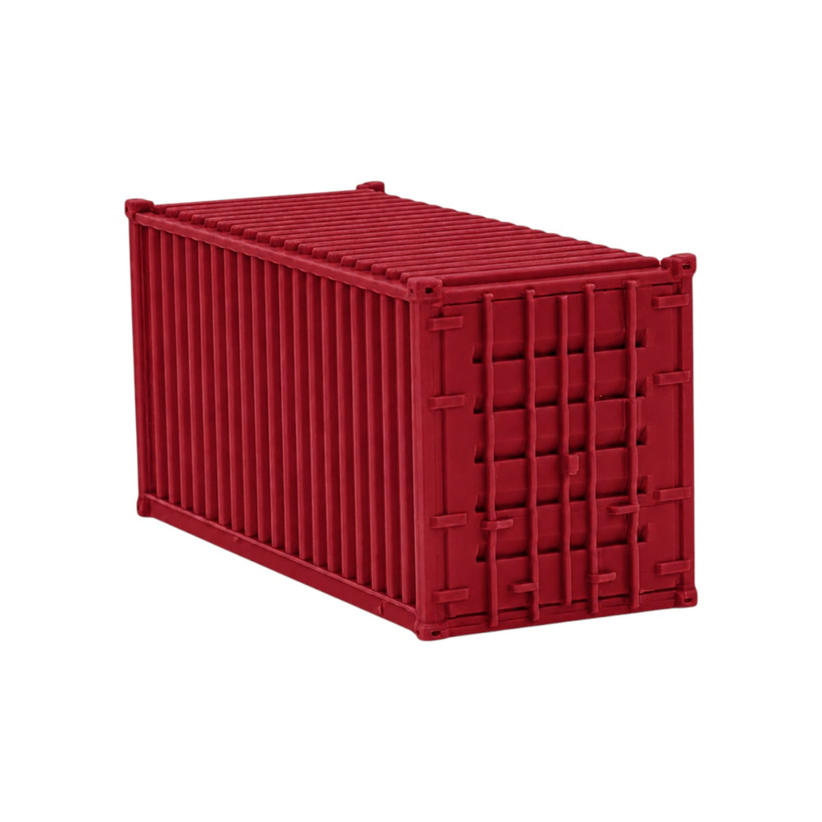 HO Scale 1:87 20' Shipping Containers Red 2pk
