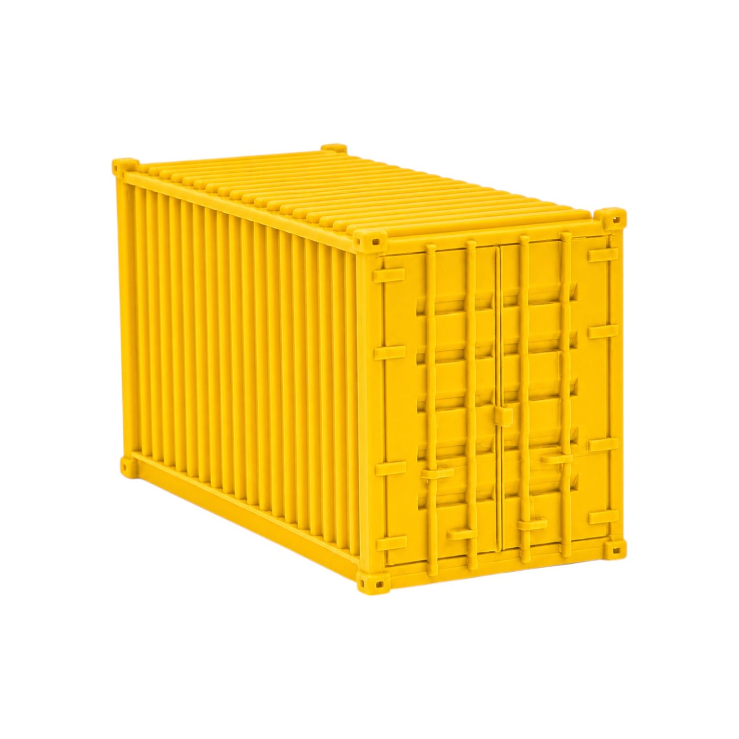 HO Scale 1:87 20' Shipping Containers Yellow 2pk