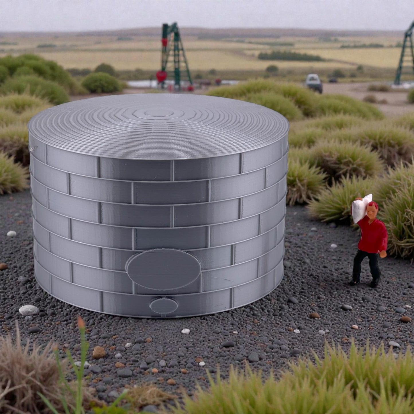 Standard Oil or Fuel Tank - 1G Scale 1:32 - Metallic Silver - 11 Sizes AVAILABLE