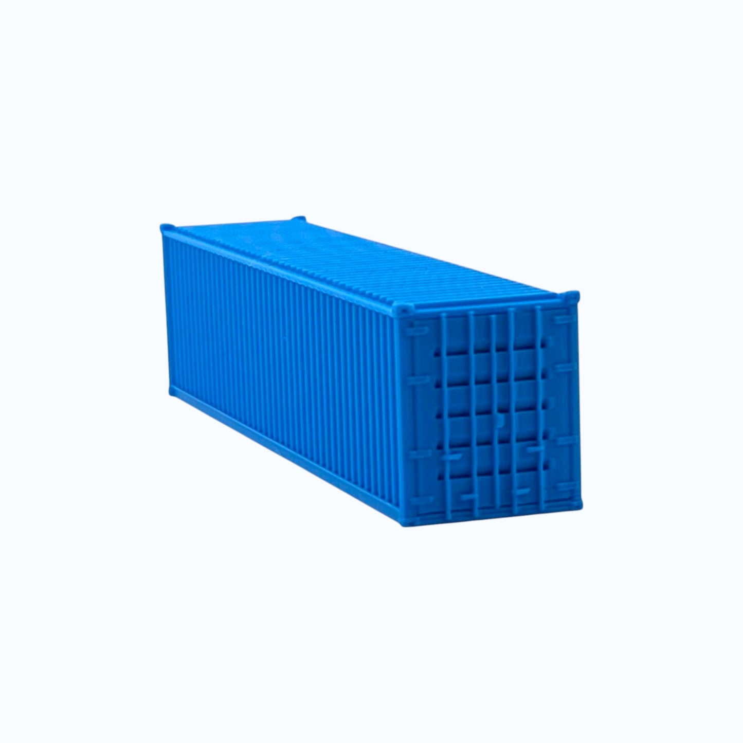 N Scale 1:160 - 40' Shipping Containers (2pk) - Cyan Blue