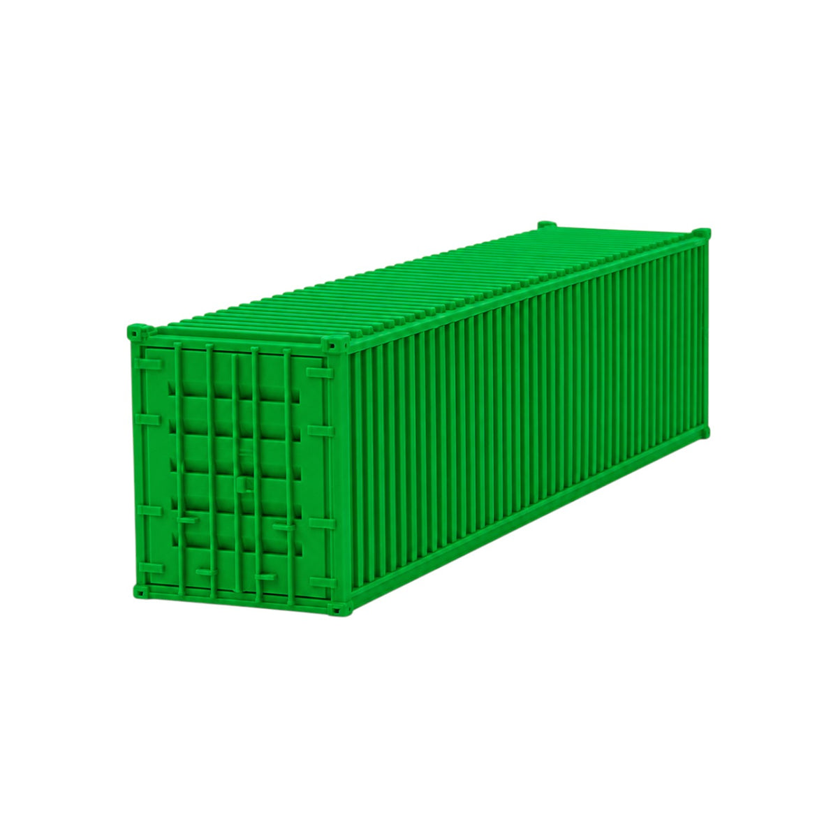 N Scale 1:160 40' Shipping Containers Green 2pk