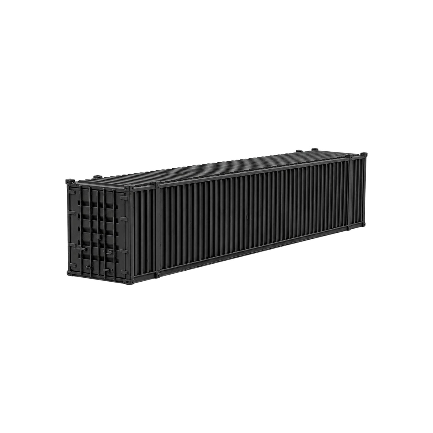 N Scale 1:160 48' Shipping Containers Black 2pk