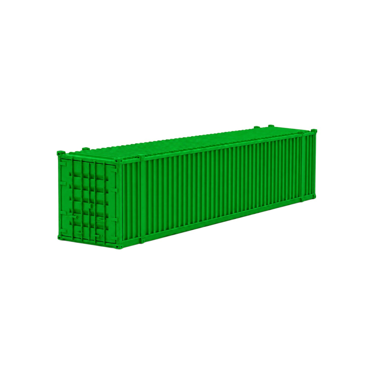 N Scale 1:160 48' Shipping Containers Green 2pk