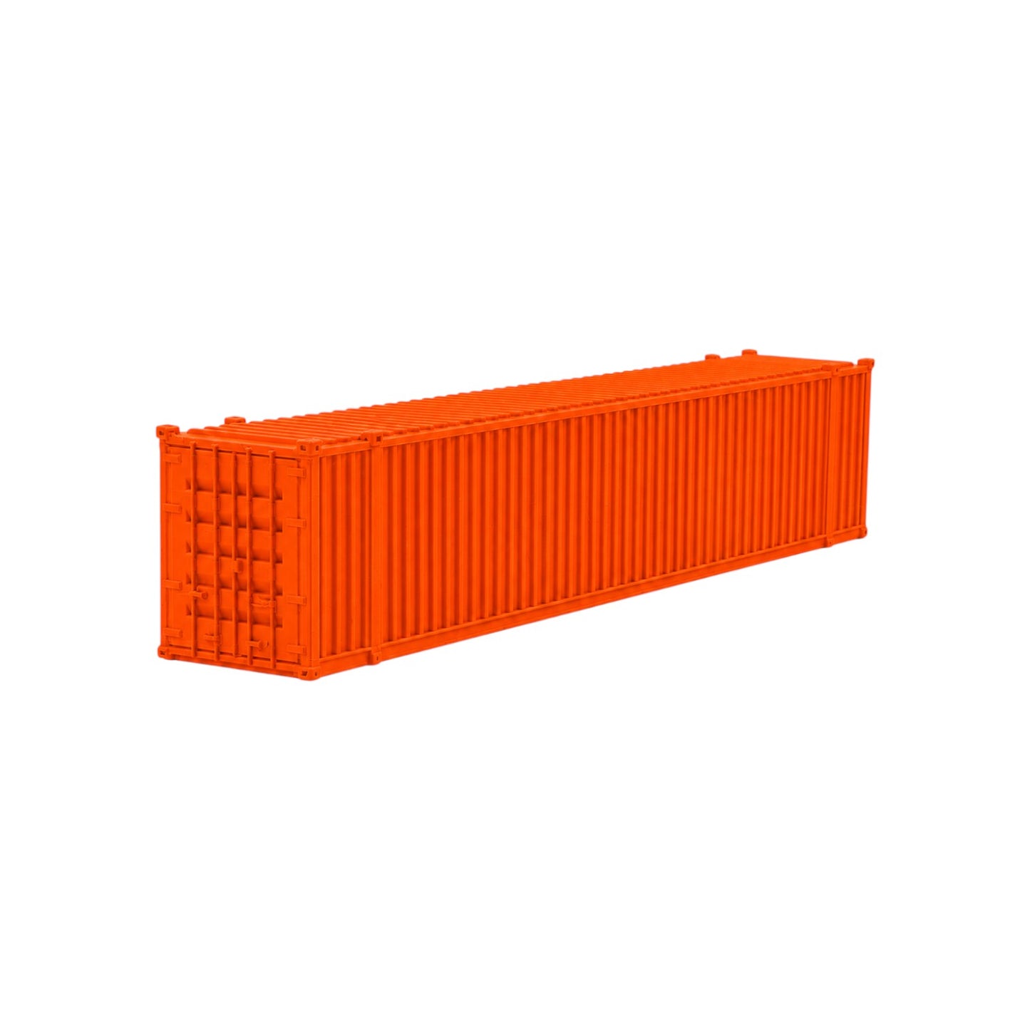 HO Scale 1:87 48' Shipping Containers Orange 2pk