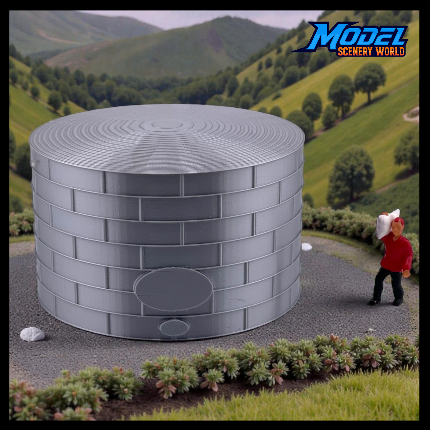 Standard Oil or Fuel Tank - Z Scale 1:220 - Metallic Silver - 11 Sizes AVAILABLE