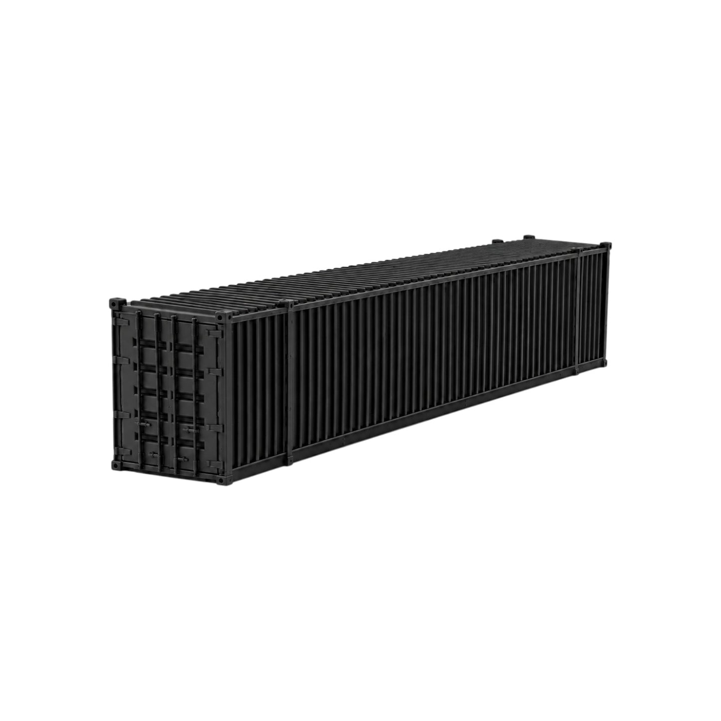 HO Scale 1:87 53' Shipping Containers Black 2pk