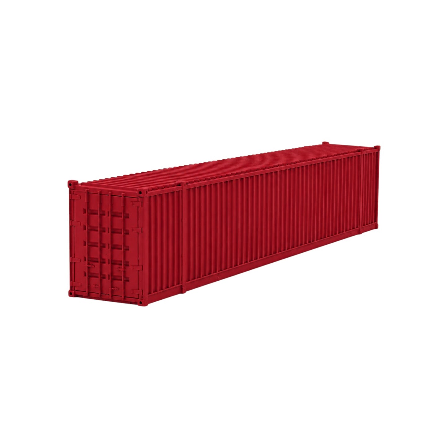 N Scale 1:160 53' Shipping Containers Red 2pk