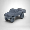 HO Scale 1:87 1972 Chevy Big Tire Pickup Truck - Resin