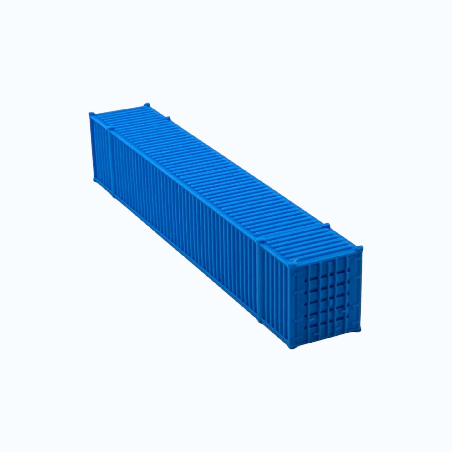 N Scale 1:160 - 53' Shipping Containers (2pk) - Cyan Blue