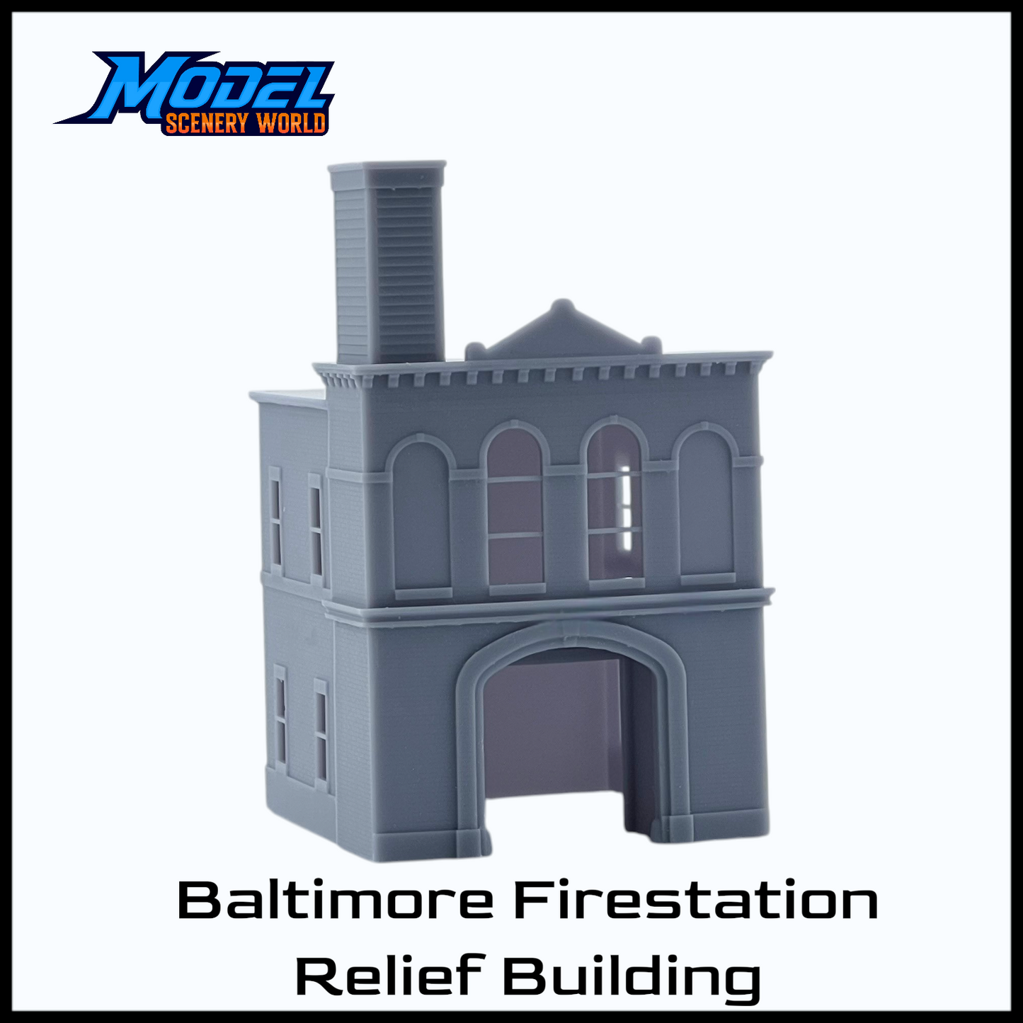 N Scale 1:160 Baltimore Firehouse Relief Building-Resin