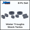 HO Scale 1:87 Water Troughs & Stock Tanks 8pc Set
