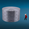Standard Oil or Fuel Tank -HO Scale 1:87 - Metallic Silver - 11 Sizes AVAILABLE