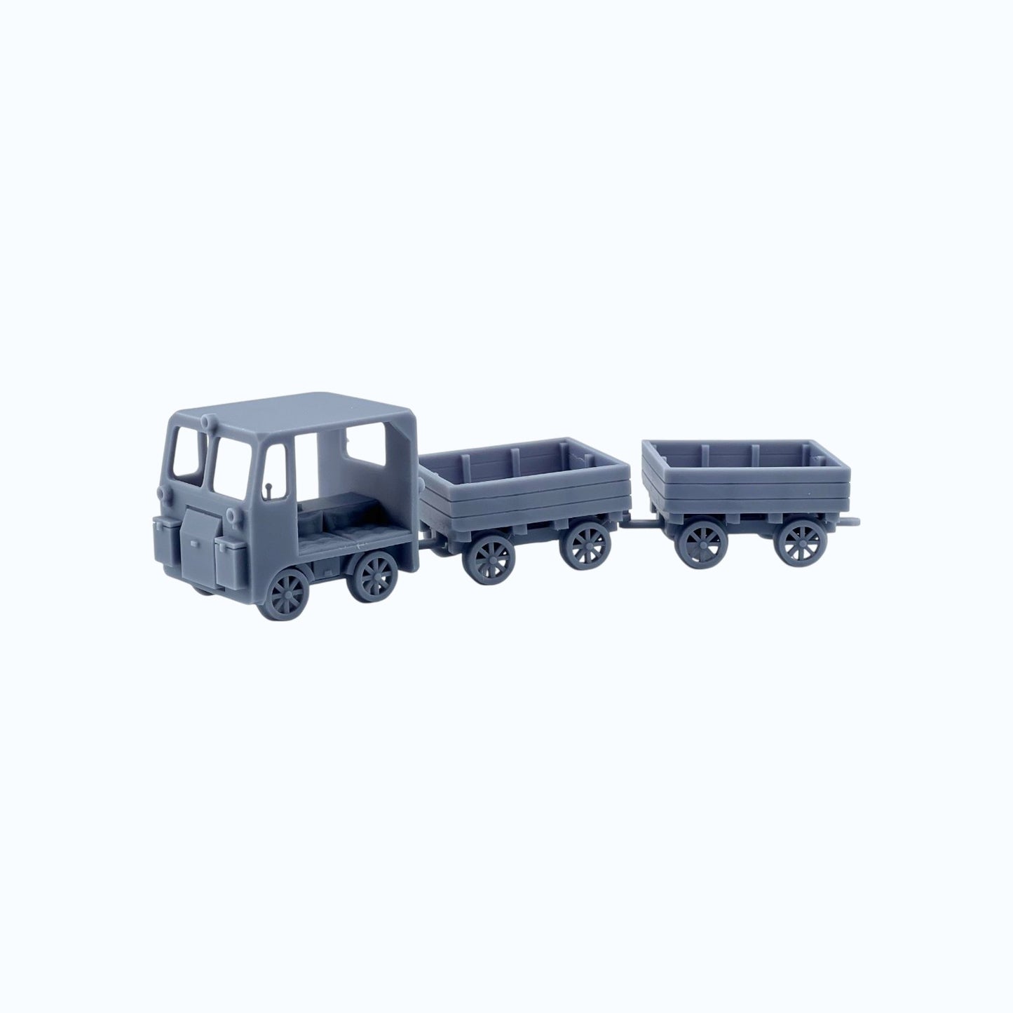 HO Scale 1:87 Maintenance of Way Speeder with Wagons