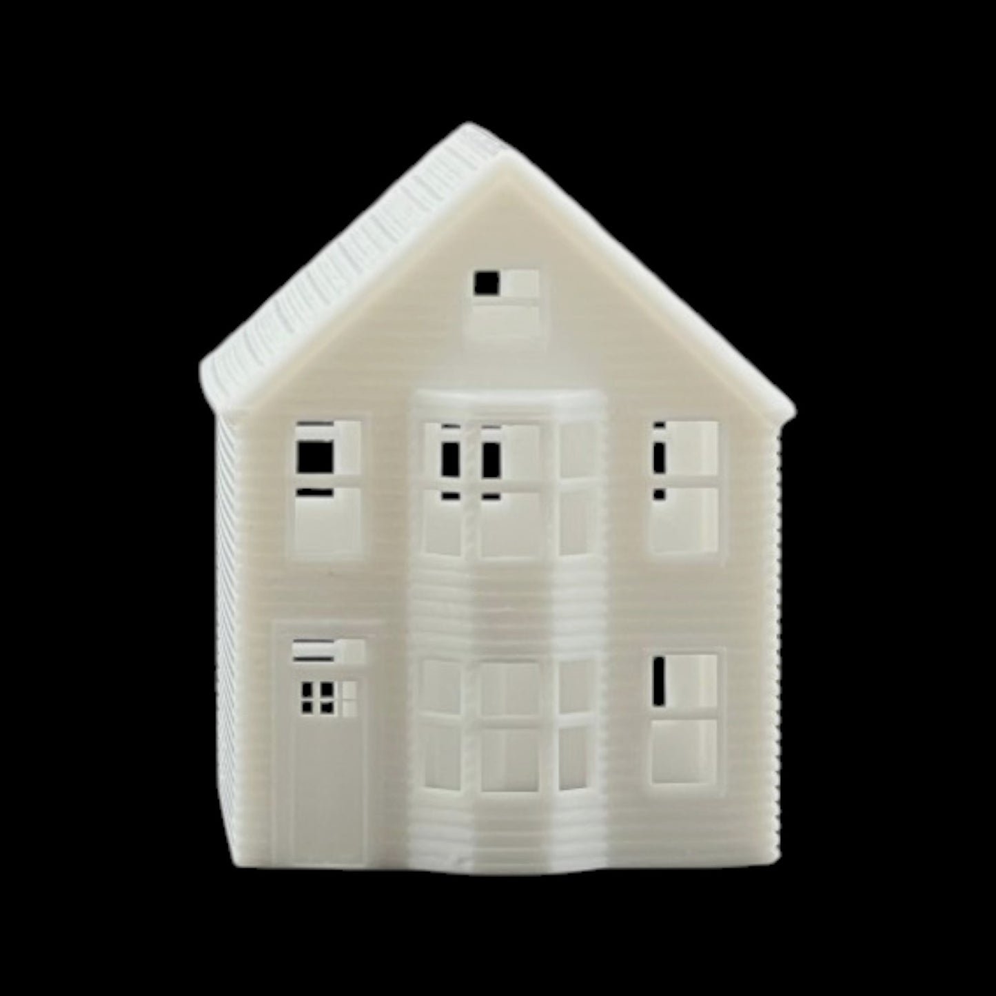 N Scale 1:160 Classic Victorian Bay Window Resin House