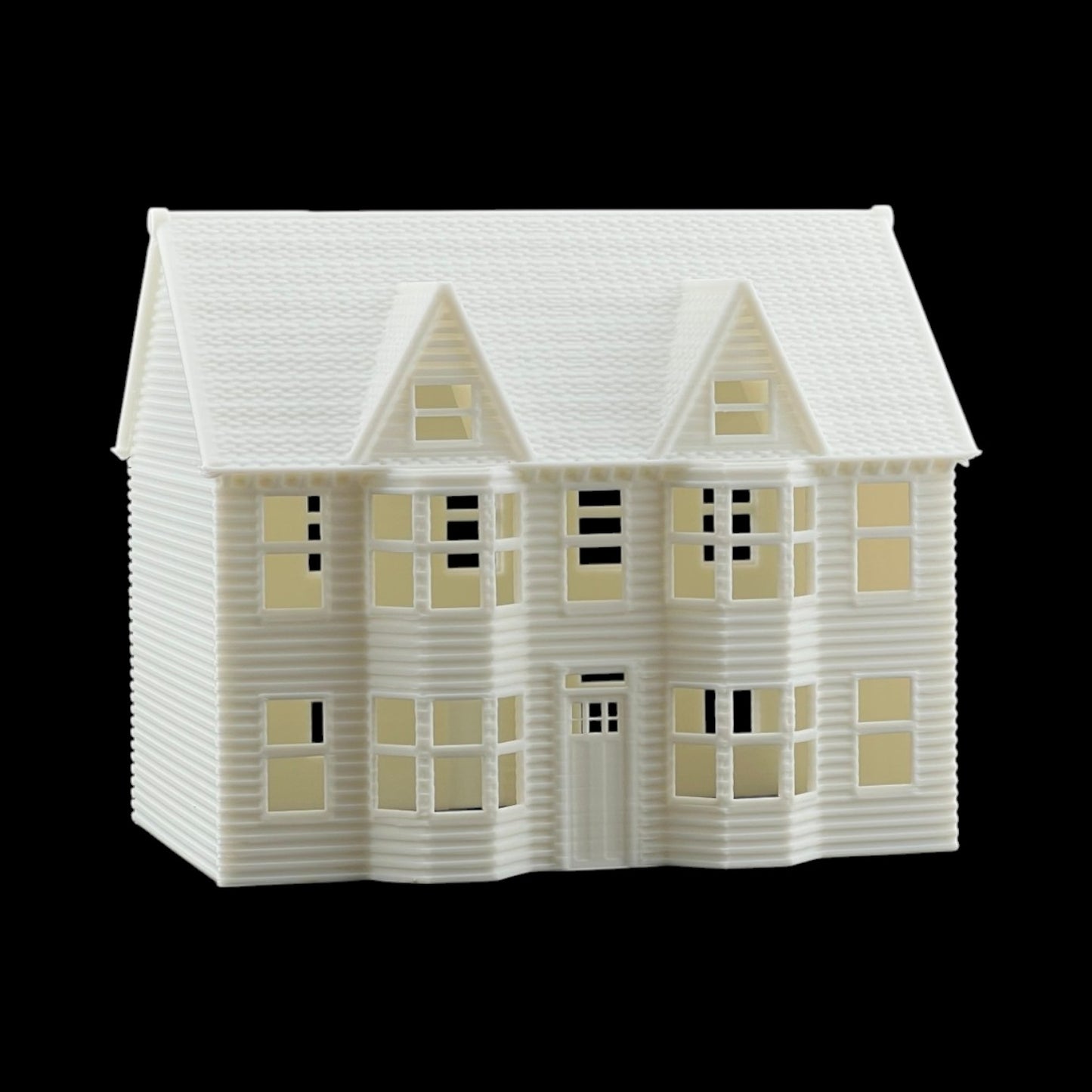 N Scale 1:160 Classic Victorian Houses 3pc Set