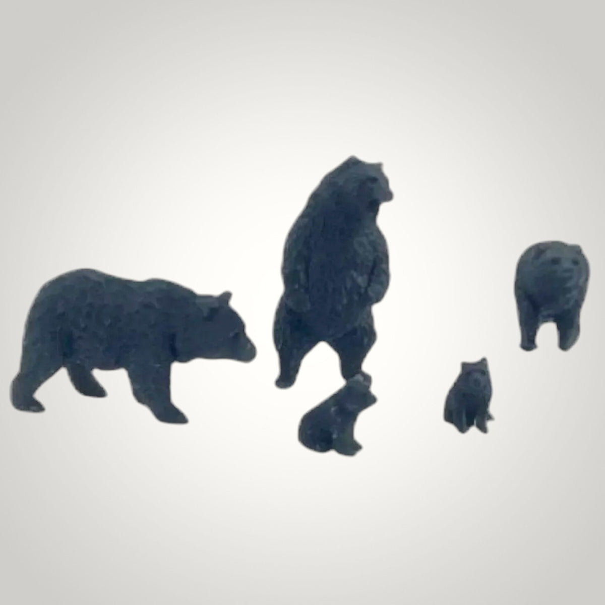 Bears with Cubs (5pk) - O Scale 1:48 - Black