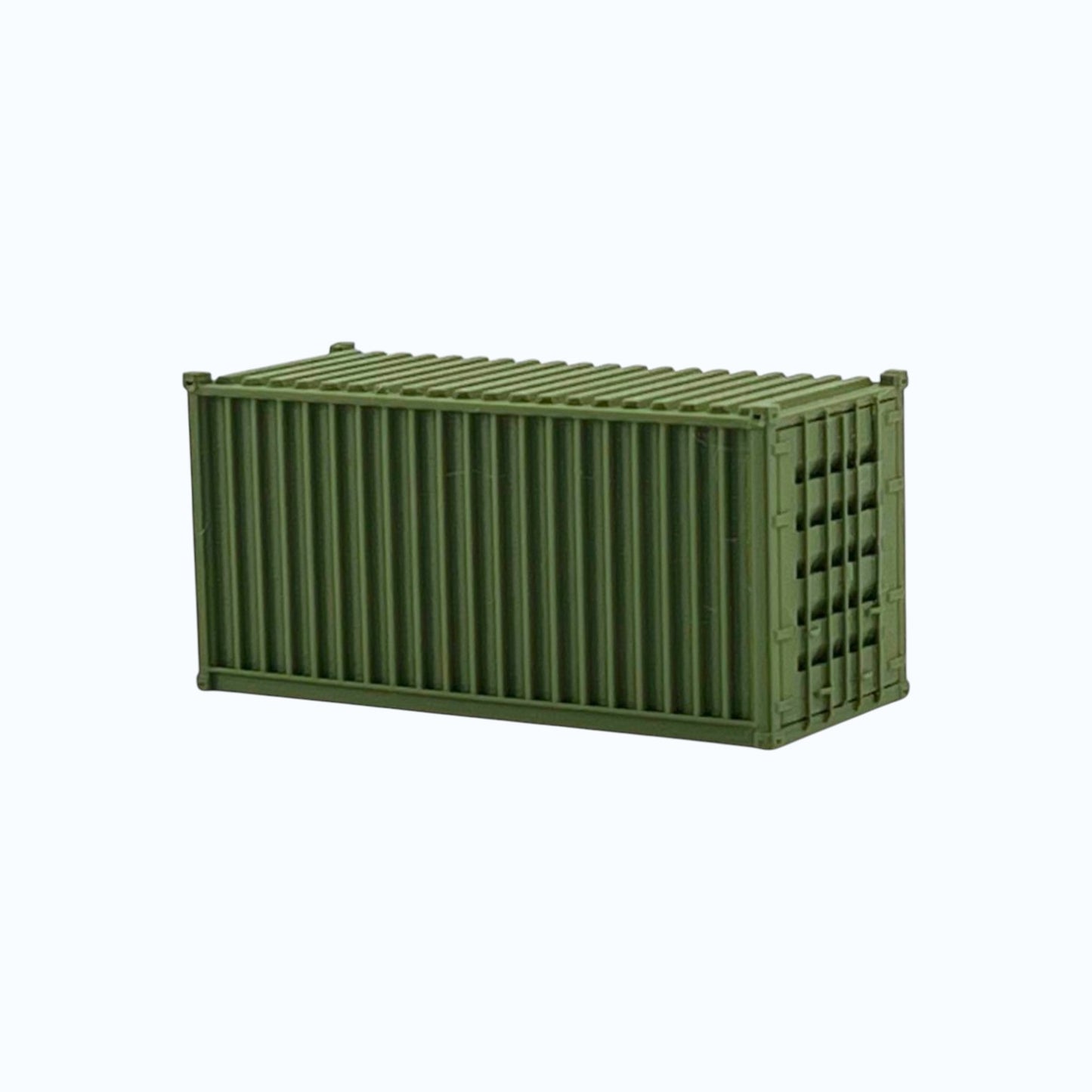 HO Scale 1:87 - 20' Shipping Containers (2pk) - Green