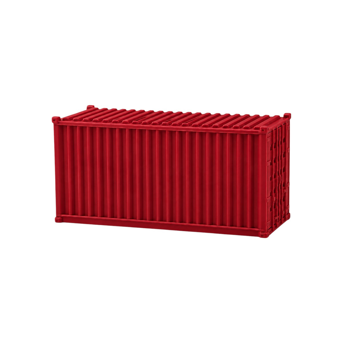 HO Scale 1:87 20' Shipping Containers Red 2pk