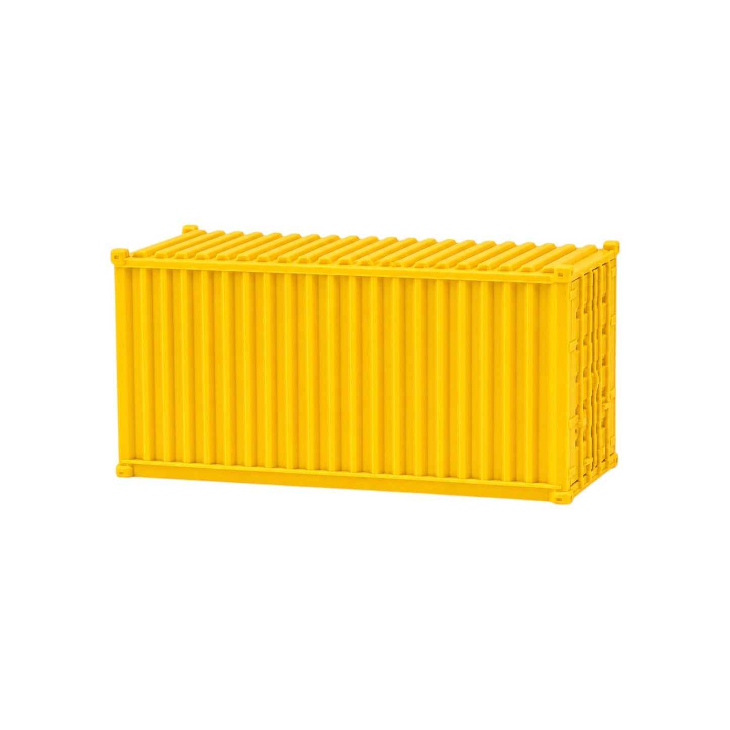 HO Scale 1:87 20' Shipping Containers Yellow 2pk