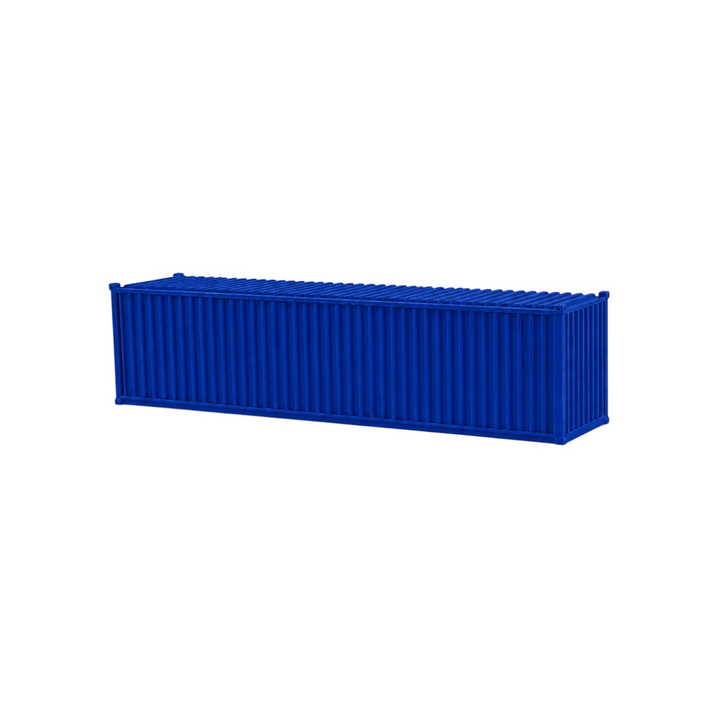 N Scale 1:160 40' Shipping Containers Blue 2pk