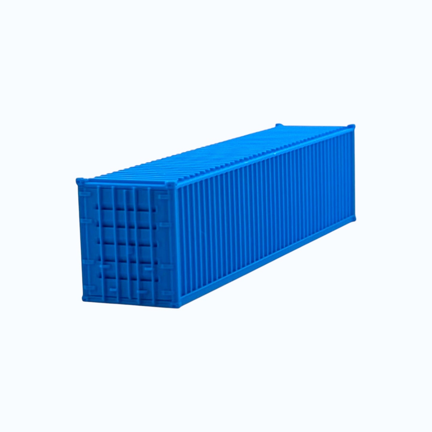 N Scale 1:160 - 40' Shipping Containers (2pk) - Cyan Blue