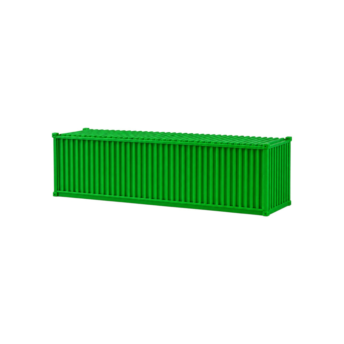 HO Scale 1:87 40' Shipping Containers Green 2pk