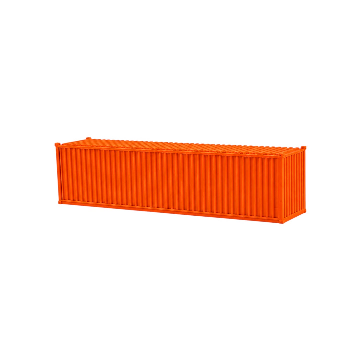 HO Scale 1:87 40' Shipping Containers Orange 2pk