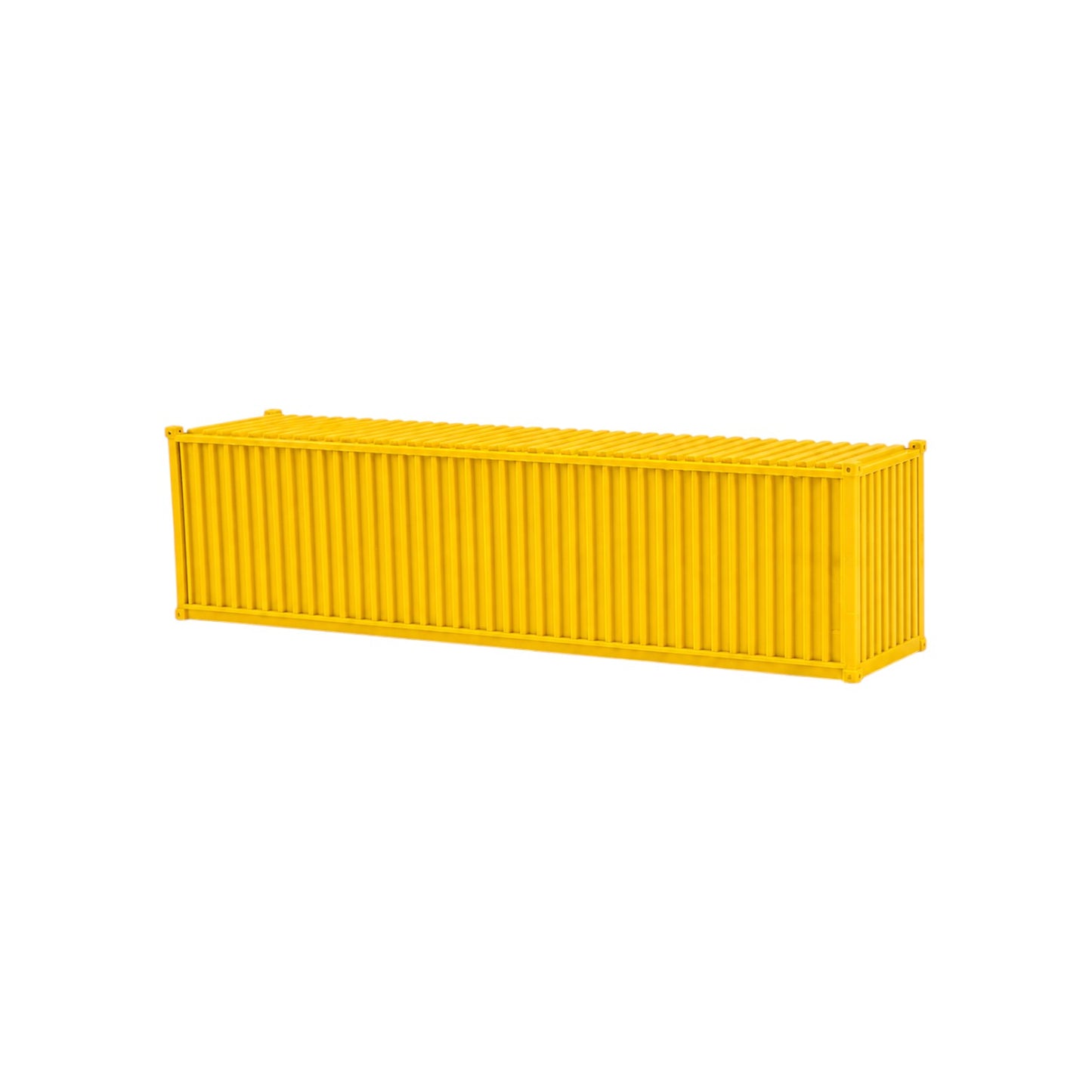 N Scale 1:160 40' Shipping Containers Yellow 2pk