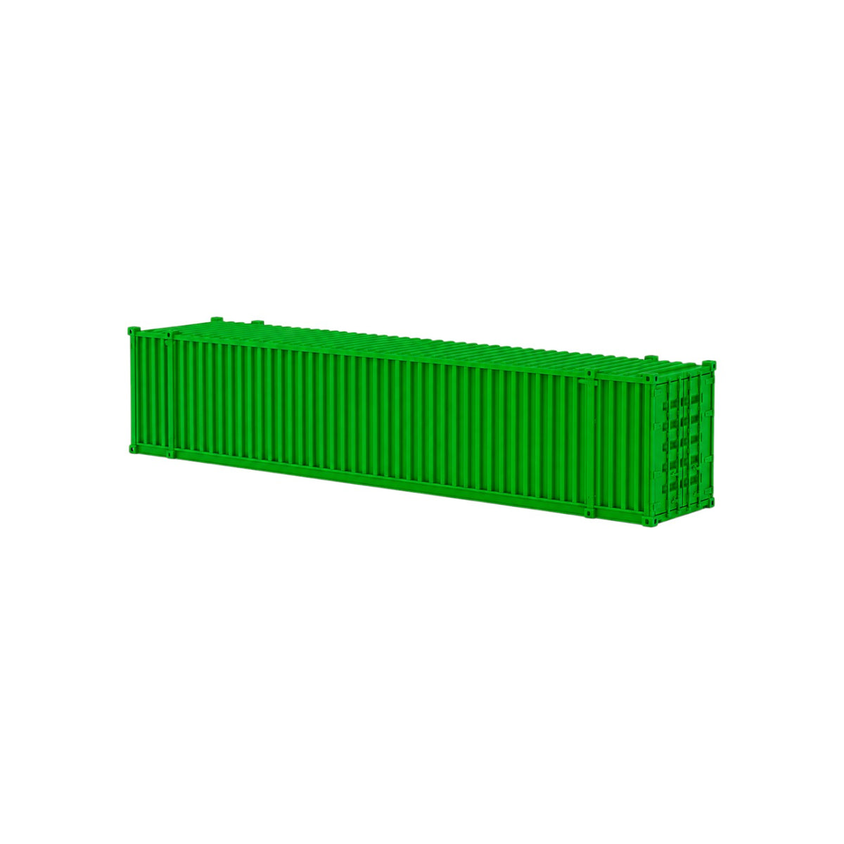 HO Scale 1:87 48' Shipping Containers Green 2pk