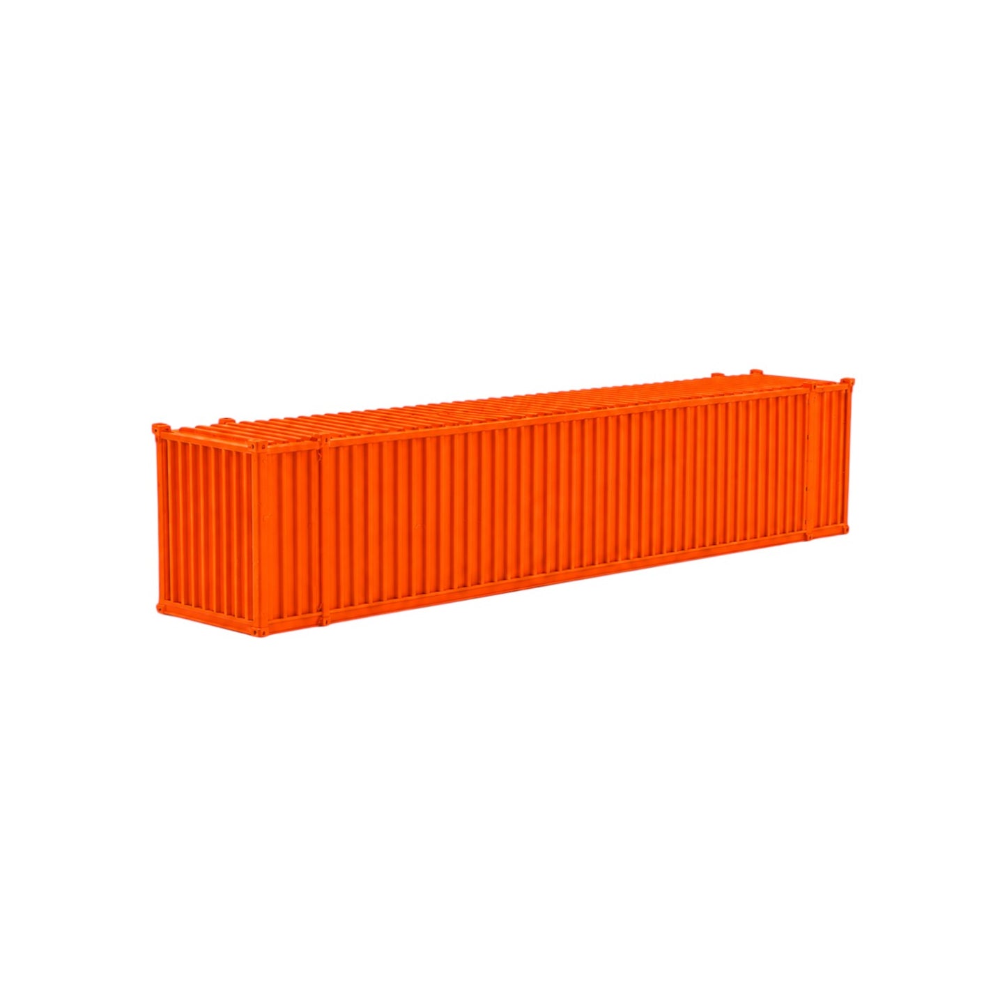 HO Scale 1:87 48' Shipping Containers Orange 2pk