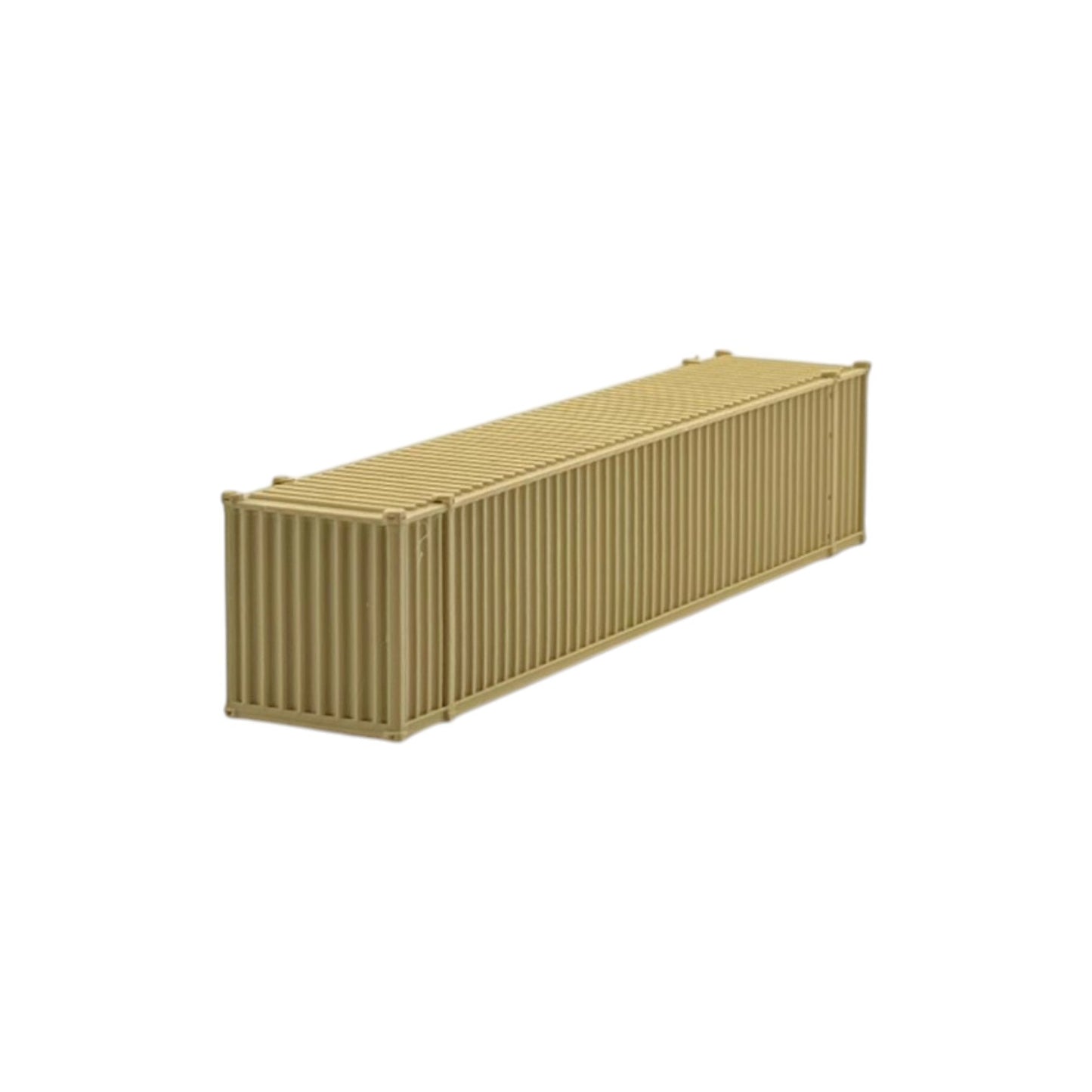 HO Scale 1:87 48' Shipping Containers Army Tan 2pk