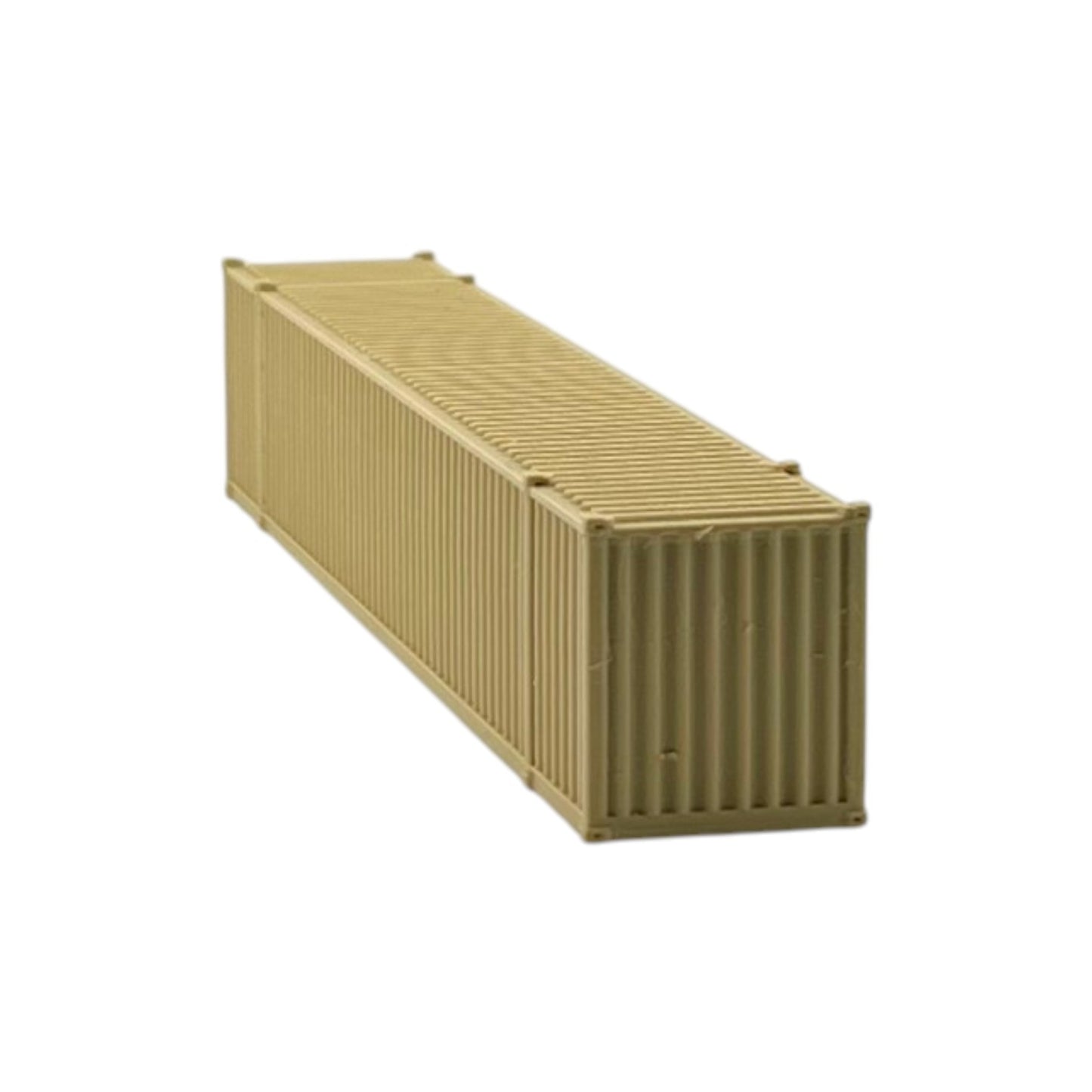 N Scale 1:160 53' Shipping Containers Army Tan 2pk