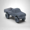 HO Scale 1:87 1972 Chevy Big Tire Pickup Truck - Resin