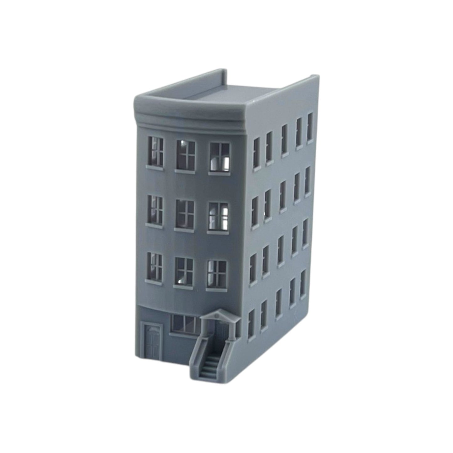 N Scale 1:160 Brownstone 4-Story Building