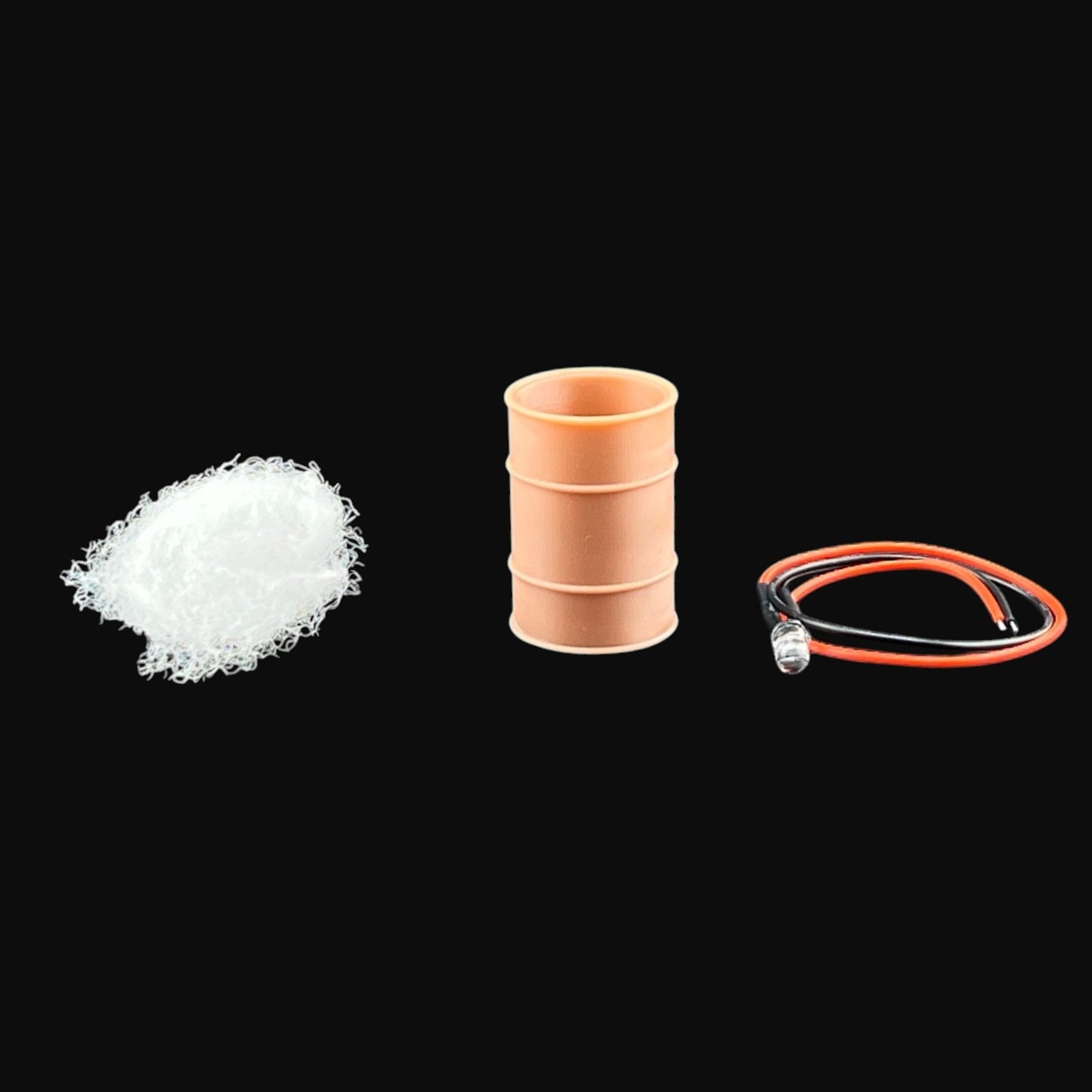 O Scale 1:48 Barrel or Drum Fire with LED Light