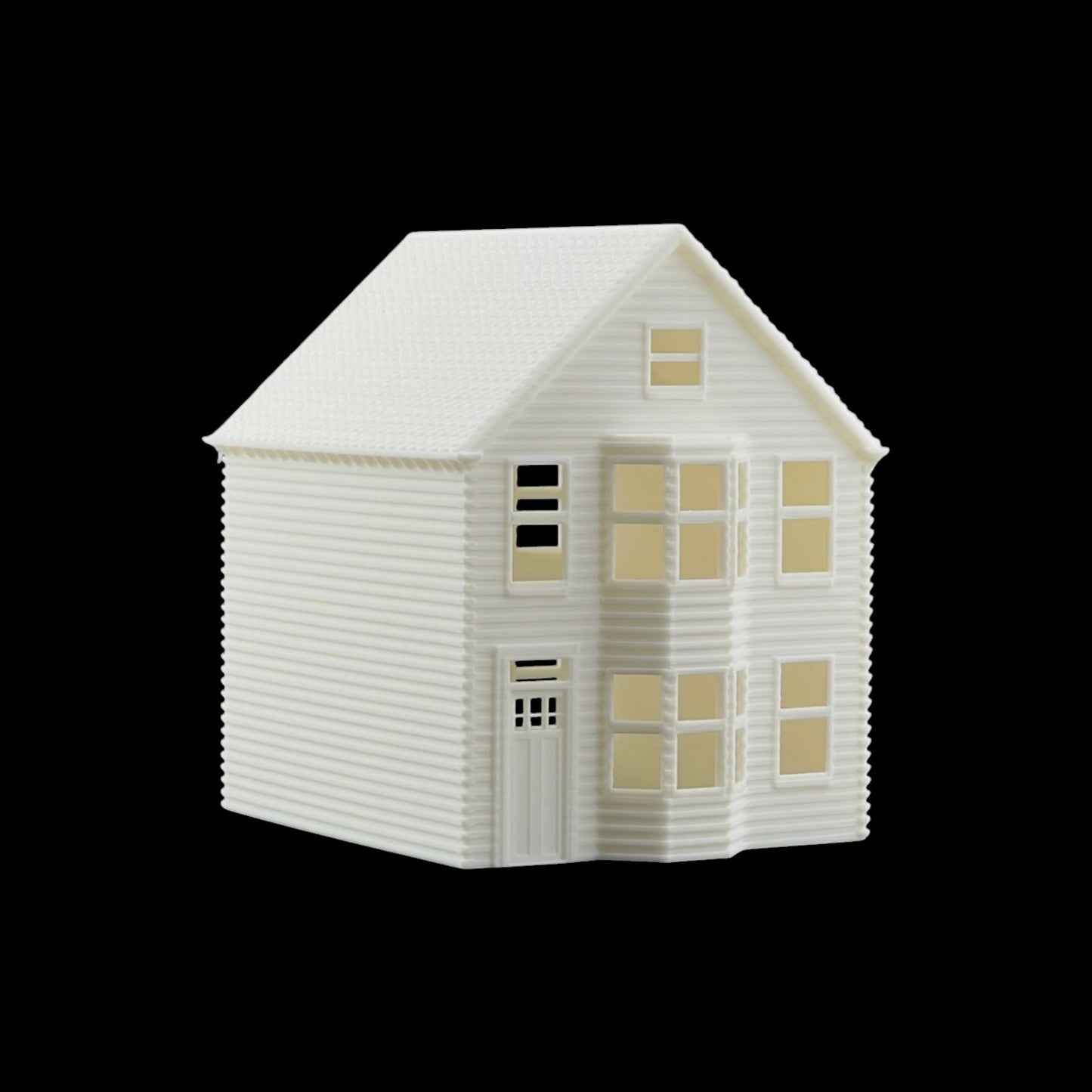 N Scale 1:160 Classic Victorian Houses 3pc Set