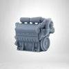 HO Scale 1:87 EMD 645 8-Cylinder Turbo Diesel Engine-Resin