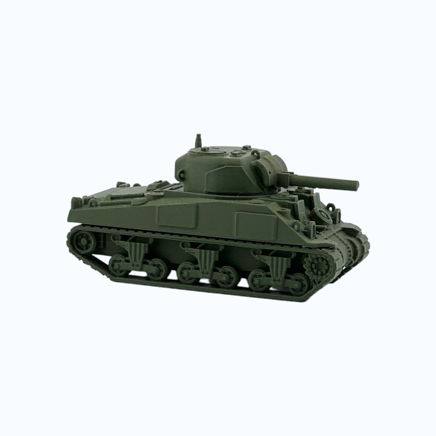 HO Scale 1:87 WWII Sherman Tank M4 - Green