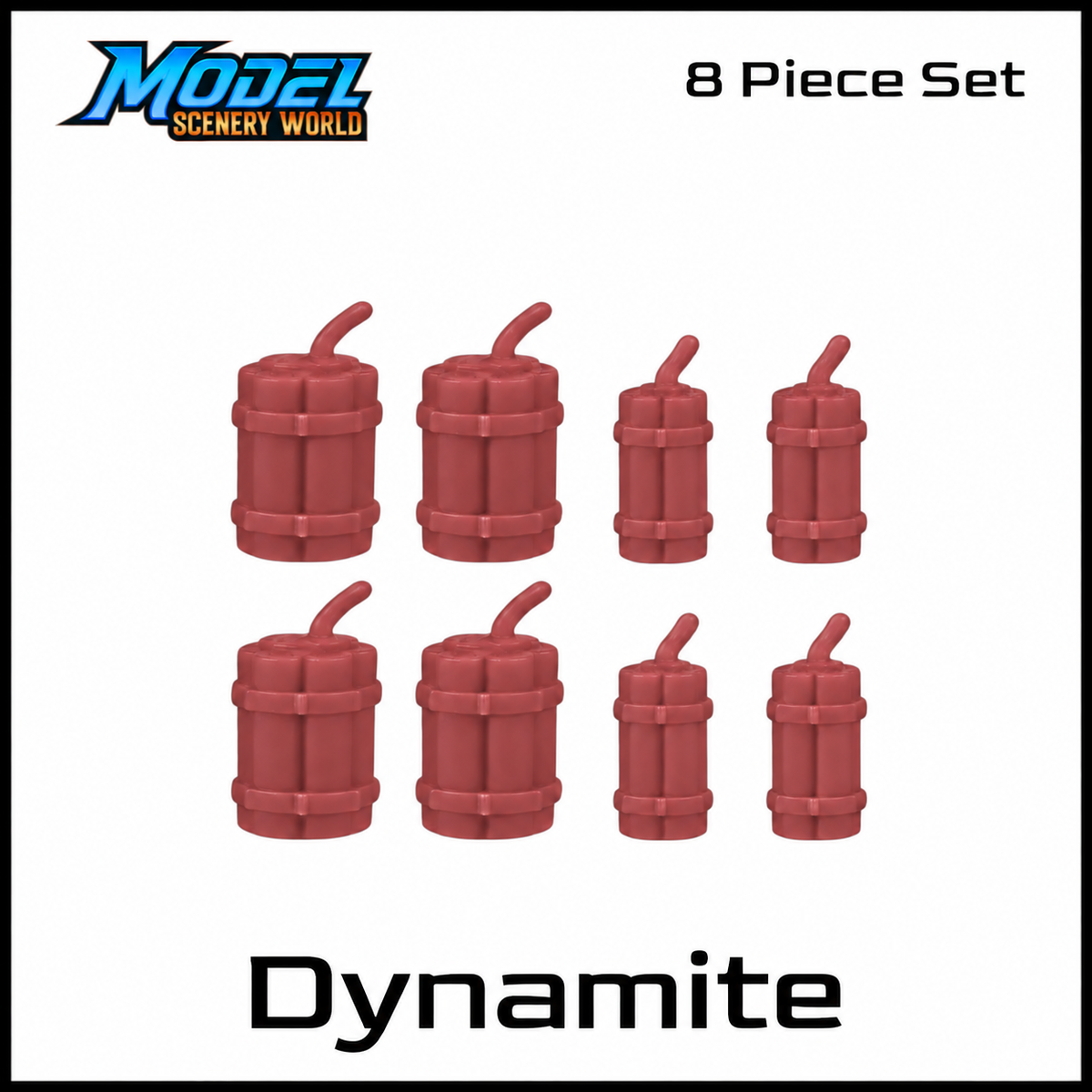 G Scale 1:24 Miniature Dynamite Bundle Resin 8pc Set