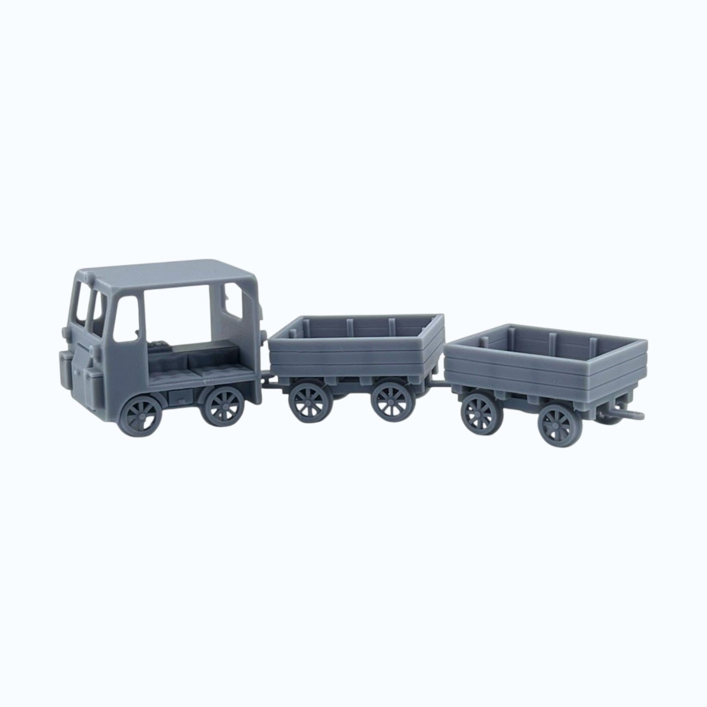 HO Scale 1:87 Maintenance of Way Speeder with Wagons