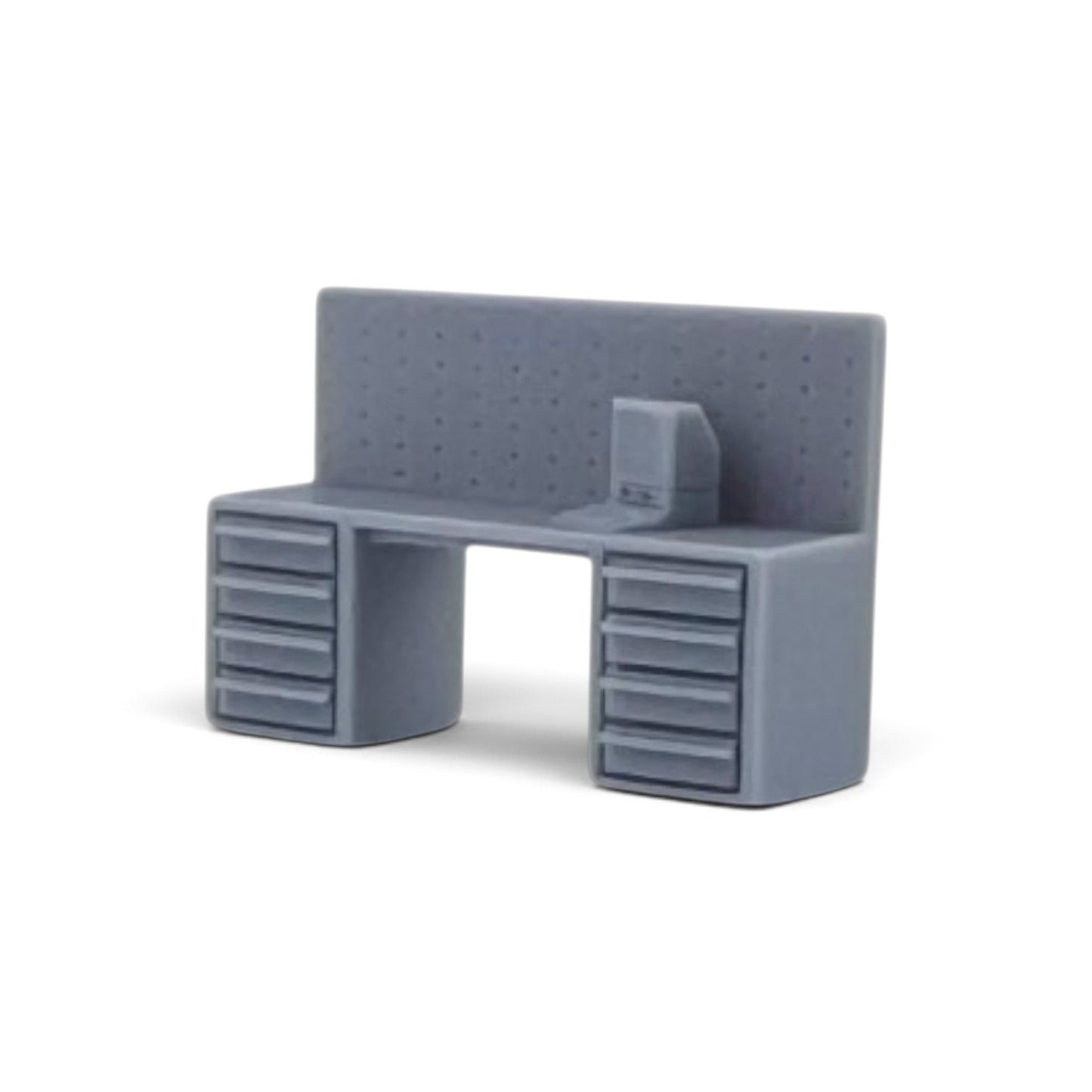 N Scale 1:160 Industrial Workbench w/Computer Resin Model